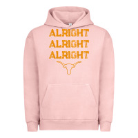 Pigment Salmon texas pride state usa alright alright alright t shirt Urban Hoodie - linhVisuals