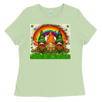 Matcha St. Patrick's Day gnomies tumbler Ladies Tee - HowdyJamesFarm