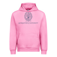 Fuchsia Pink georgetown university Urban Hoodie - linhVisuals