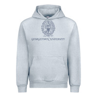 Heather Grey georgetown university Urban Hoodie - linhVisuals