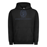 Pigment Black georgetown university Urban Hoodie - linhVisuals