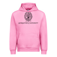 Fuchsia Pink georgetown university Urban Hoodie - linhVisuals