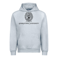 Heather Grey georgetown university Urban Hoodie - linhVisuals