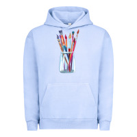 Pigment Grape Ice Paint Brushes Urban Hoodie - linhVisuals