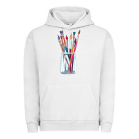 Pigment Lunar Rock Paint Brushes Urban Hoodie - linhVisuals