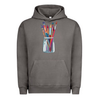 Pigment Tornado Paint Brushes Urban Hoodie - linhVisuals