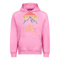 Fuchsia Pink vintage lake tahoe california nevada retro t shirt Urban Hoodie - linhVisuals