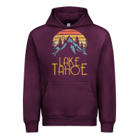 Mauve Wine vintage lake tahoe california nevada retro t shirt Urban Hoodie - linhVisuals