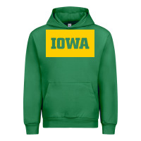 Emerald University of Iowa, UIowa, Iowa, apparel Urban Hoodie - linhVisuals