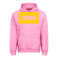 Fuchsia Pink University of Iowa, UIowa, Iowa, apparel Urban Hoodie - linhVisuals