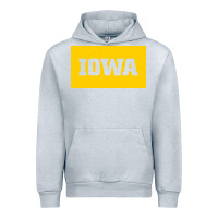 Heather Grey University of Iowa, UIowa, Iowa, apparel Urban Hoodie - linhVisuals