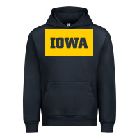 Navy University of Iowa, UIowa, Iowa, apparel Urban Hoodie - linhVisuals