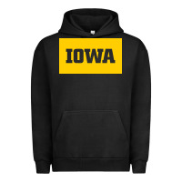 Pigment Black University of Iowa, UIowa, Iowa, apparel Urban Hoodie - linhVisuals