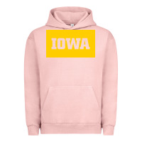 Pigment Salmon University of Iowa, UIowa, Iowa, apparel Urban Hoodie - linhVisuals