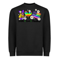 Black peace love  equality Heavyweight Sweatshirt - AdoDesignShop