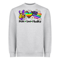 Peace Love  Equality Heavyweight Sweatshirt | Teevron