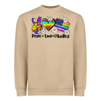 Mushroom peace love  equality Heavyweight Sweatshirt - AdoDesignShop