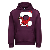 Mauve Wine suny cortland red dragons Urban Hoodie - linhVisuals
