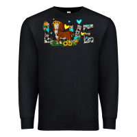 Black love western cow Premium Sweatshirt - JahusDesignShop