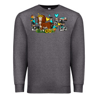Charcoal Heather love western cow Premium Sweatshirt - JahusDesignShop