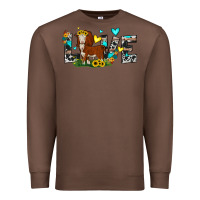 Chestnut love western cow Premium Sweatshirt - JahusDesignShop