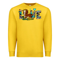 Lemon love western cow Premium Sweatshirt - JahusDesignShop