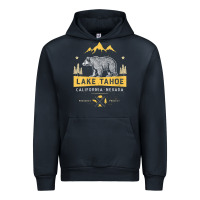 Navy womens lake tahoe national park california nevada vintage bear men v n Urban Hoodie - linhVisuals