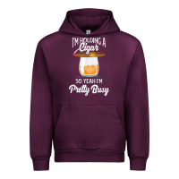 Mauve Wine cigar smoking tshirt smoking whiskey drinking dad tee gift Urban Hoodie - linhVisuals
