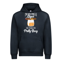 Navy cigar smoking tshirt smoking whiskey drinking dad tee gift Urban Hoodie - linhVisuals