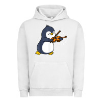 Pigment Lunar Rock penguin playing violin animal Urban Hoodie - linhVisuals