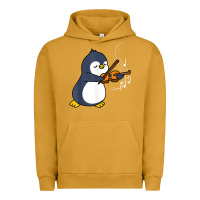 Pigment Peanut Butter penguin playing violin animal Urban Hoodie - linhVisuals