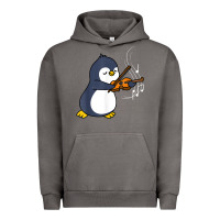 Pigment Tornado penguin playing violin animal Urban Hoodie - linhVisuals