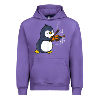 Tulip penguin playing violin animal Urban Hoodie - linhVisuals