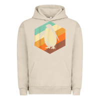 Pigment French Oak penguin retro vintage style penguin Urban Hoodie - linhVisuals