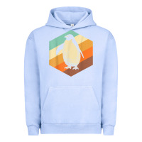 Pigment Grape Ice penguin retro vintage style penguin Urban Hoodie - linhVisuals