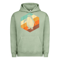 Pigment Oil Green penguin retro vintage style penguin Urban Hoodie - linhVisuals