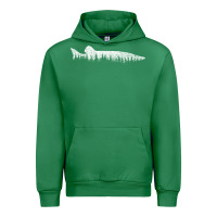 Musky Pine Forest Fishing Angler Urban Hoodie | Teevron