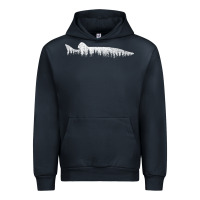 Navy musky pine forest fishing angler Urban Hoodie - linhVisuals