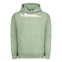 Pigment Oil Green musky pine forest fishing angler Urban Hoodie - linhVisuals