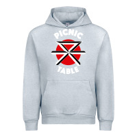 Heather Grey picnic table parody Urban Hoodie - linhVisuals