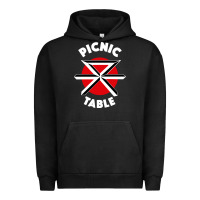 Pigment Black picnic table parody Urban Hoodie - linhVisuals