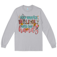 Moon Dust she works willingly with her hands Long Sleeve Tee - FaDigitalArtStudio
