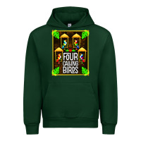 Forest Green four calling birds Urban Hoodie - linhVisuals