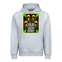 Heather Grey four calling birds Urban Hoodie - linhVisuals