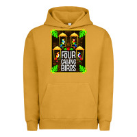 Pigment Peanut Butter four calling birds Urban Hoodie - linhVisuals