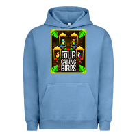 Pigment Pebble Blue four calling birds Urban Hoodie - linhVisuals