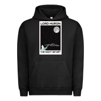 Pigment Black lord huron the night we met Urban Hoodie - linhVisuals