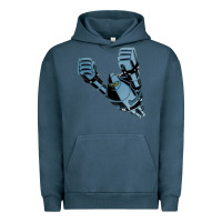 Pigment Midnight Navy gigantor tetsujin Urban Hoodie - linhVisuals