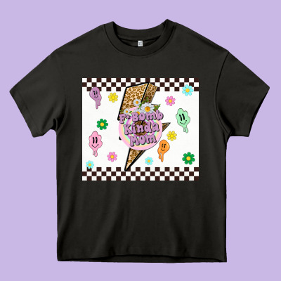 F Bomb Kinda Mom Heavy Core Tee Designed By Tumblerdesignbyshophia