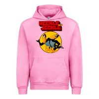 Fuchsia Pink heckle and jeckle Urban Hoodie - linhVisuals